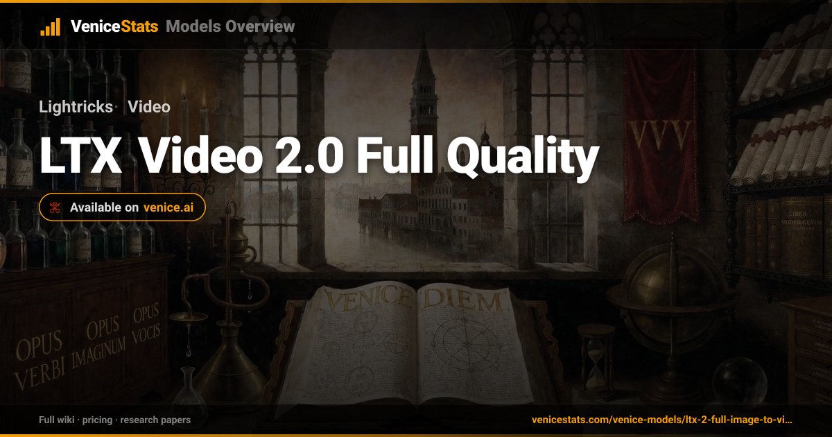 LTX Video 2.0 Full Quality by Lightricks — Video Generation ...