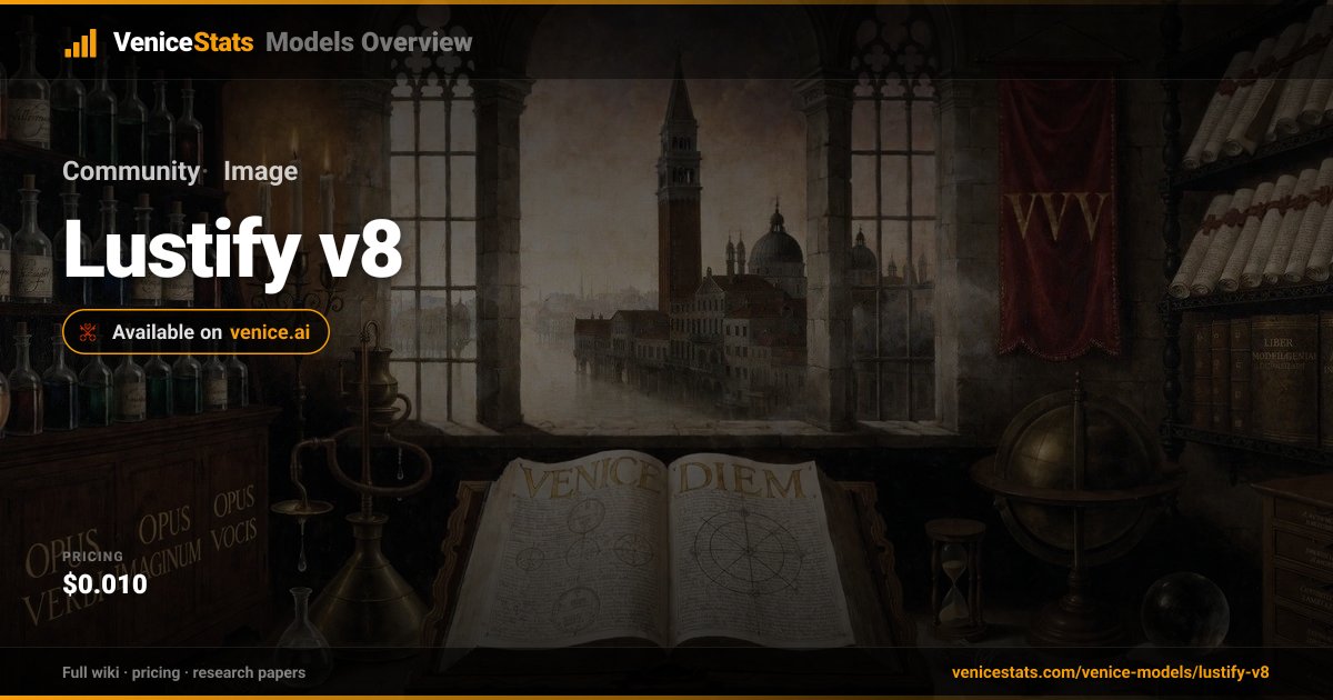 Lustify v8 by Community — Image Generation | VeniceStats