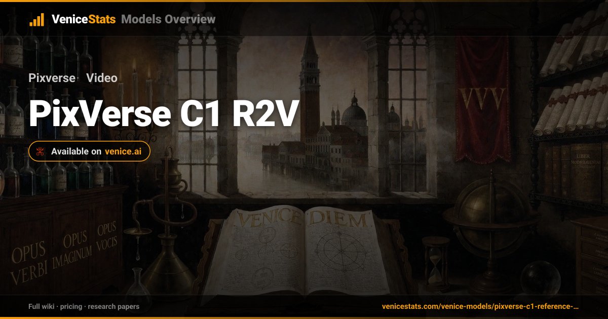 PixVerse C1 R2V by Pixverse — Video Generation | VeniceStats